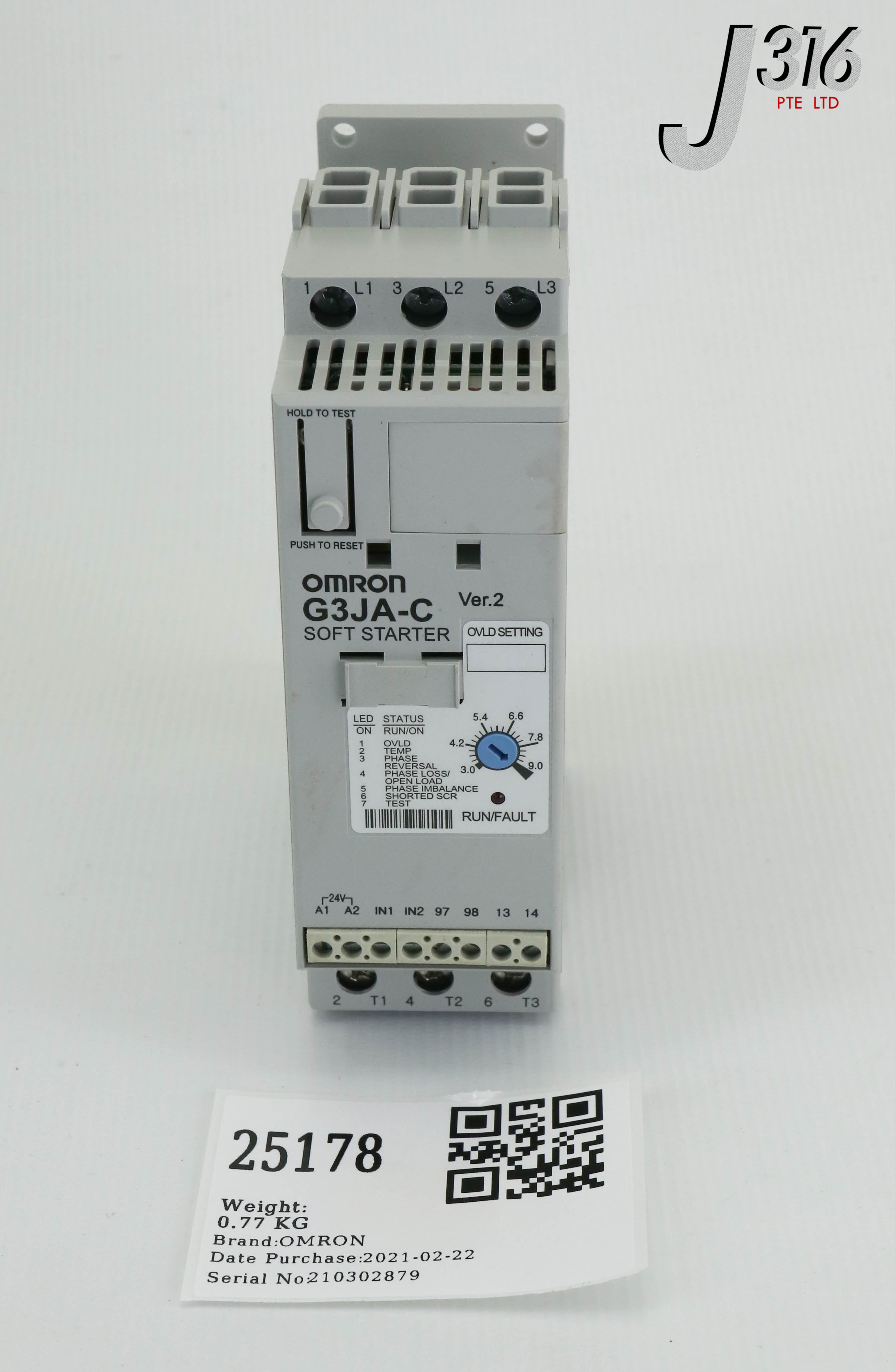 に 25178 OMRON SOFT STARTER, G3JA-C409B G3JA-C | eBay